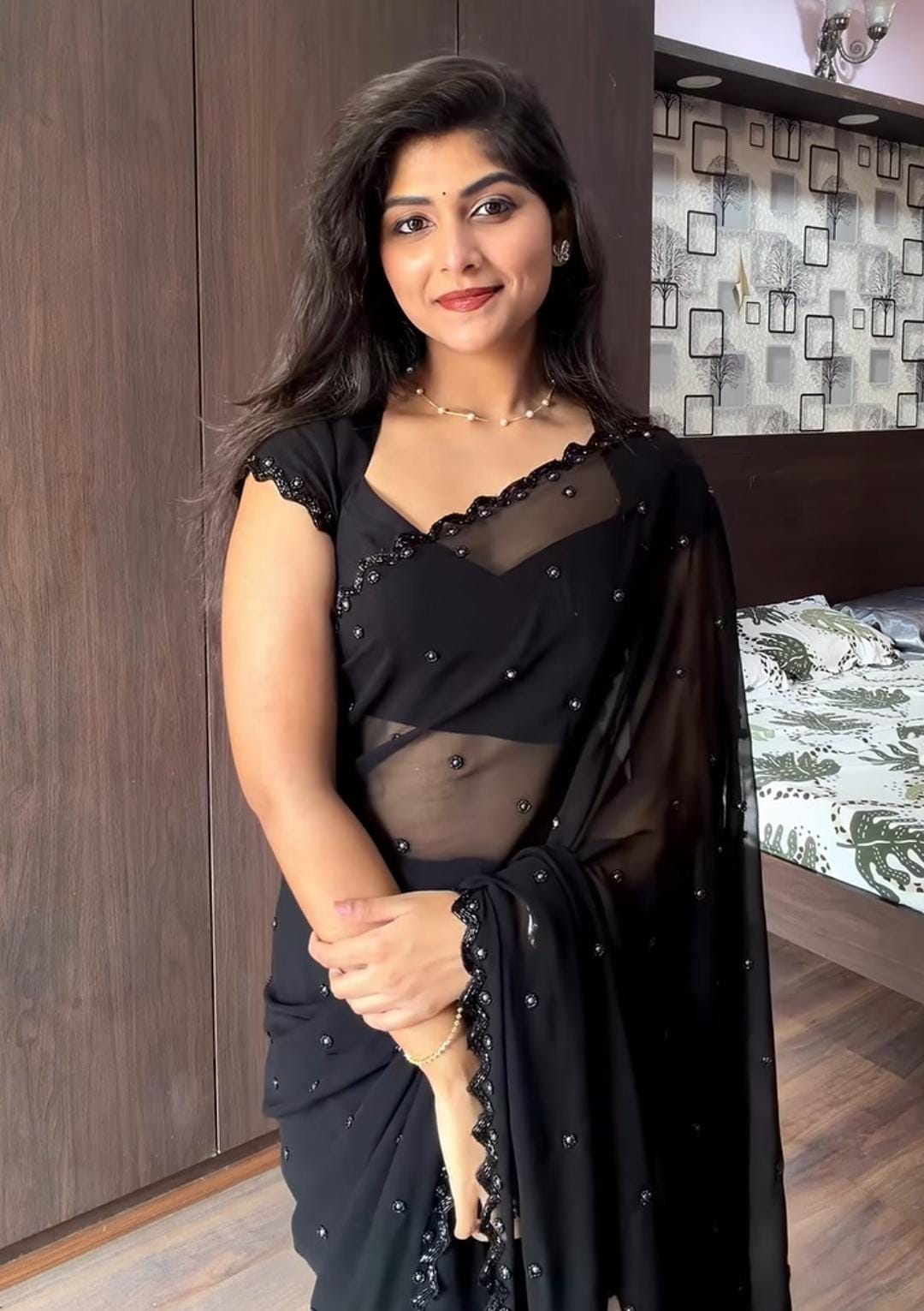 BLACK GEORGETTE SAREES