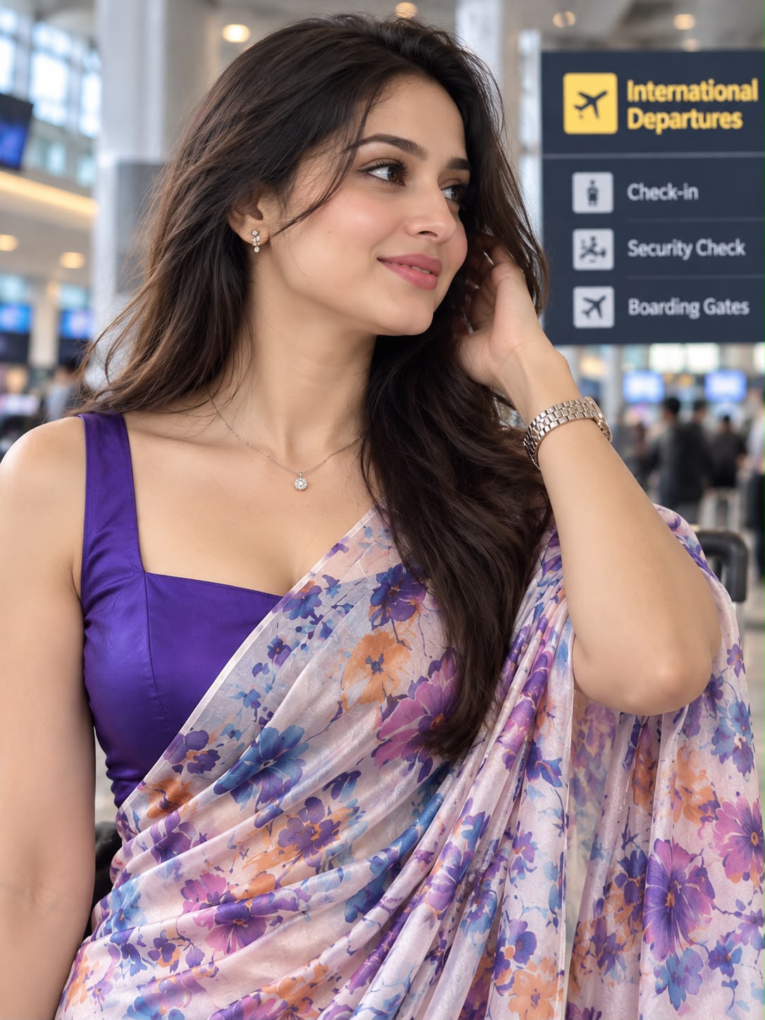 Space silk sarees