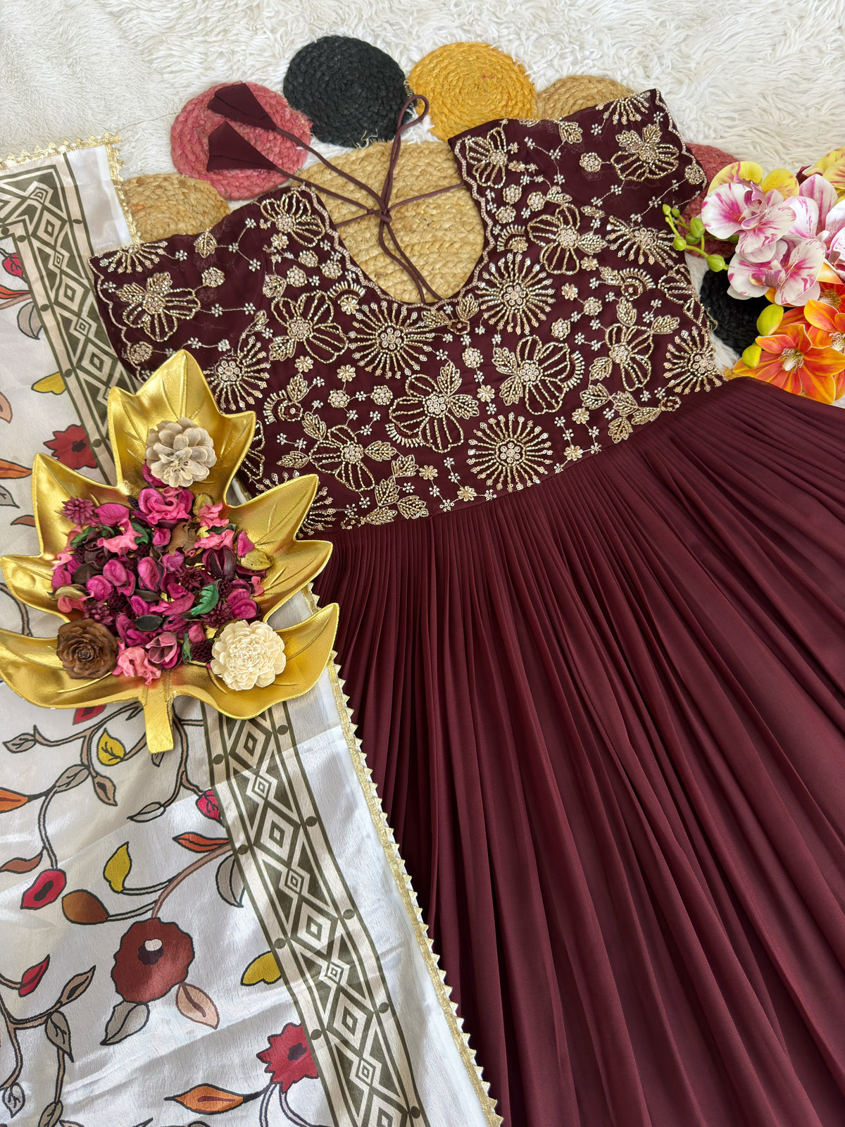 Maggam work gown