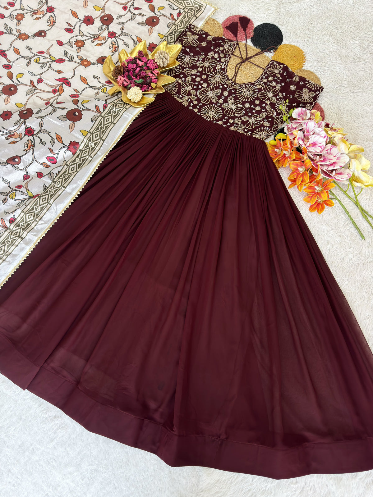 Maggam work gown