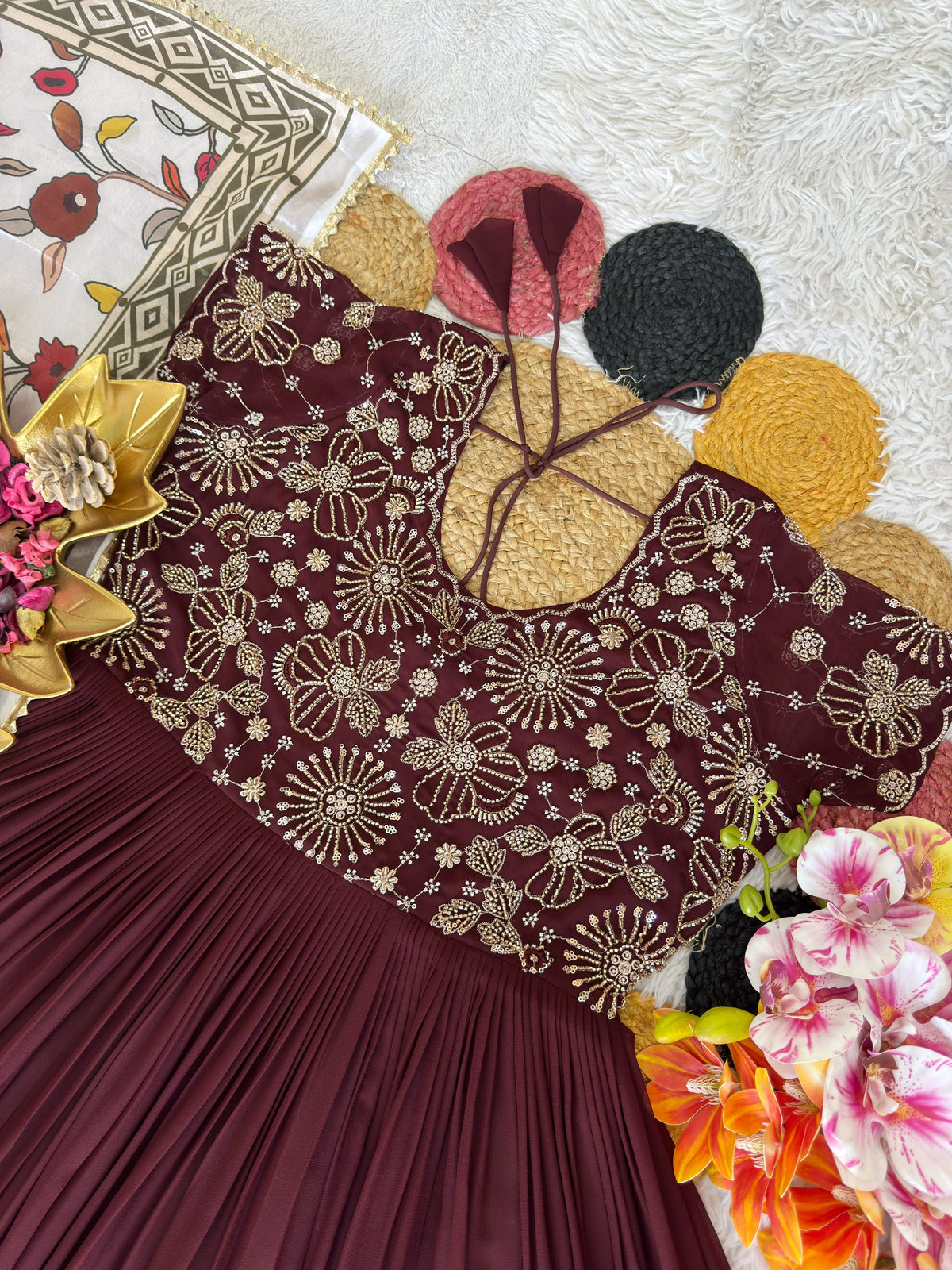 Maggam work gown