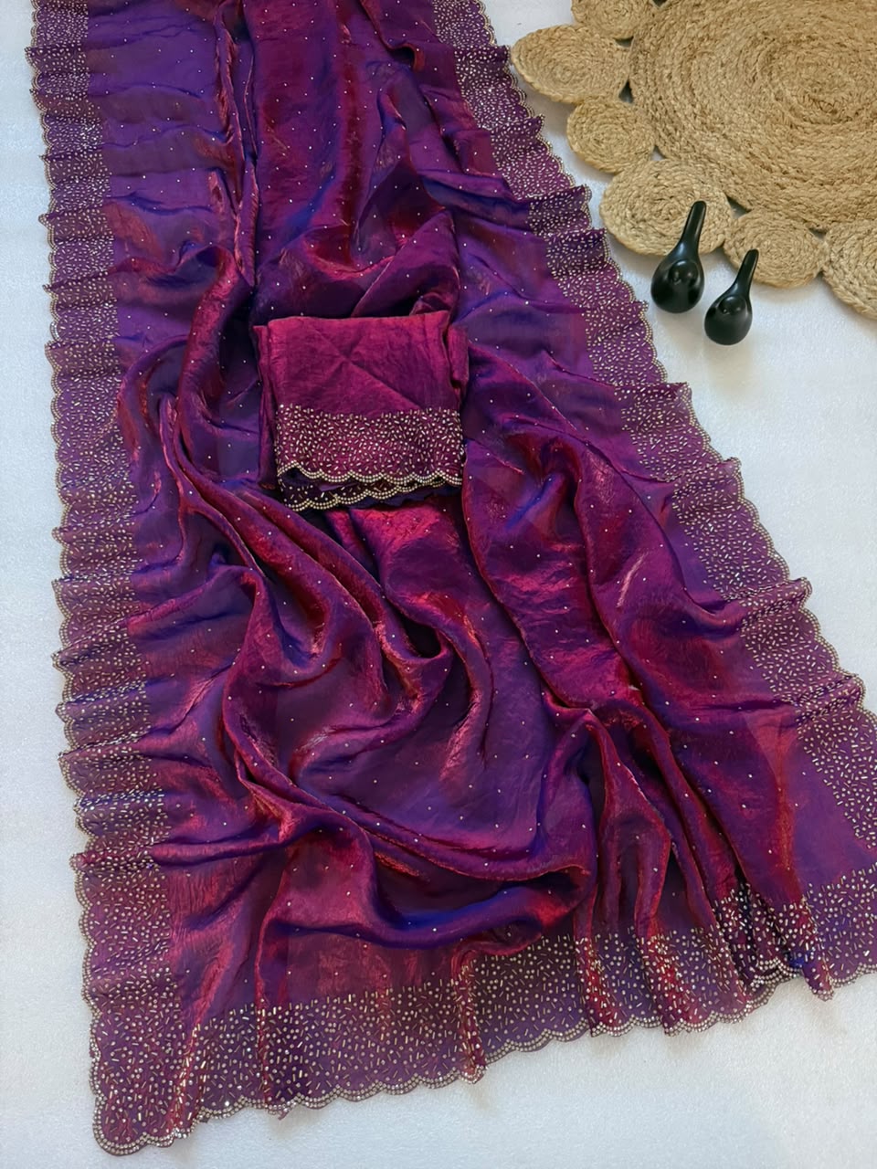 Space silk sarees