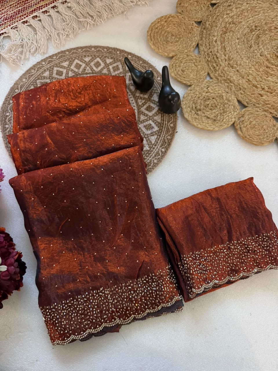 Space silk sarees