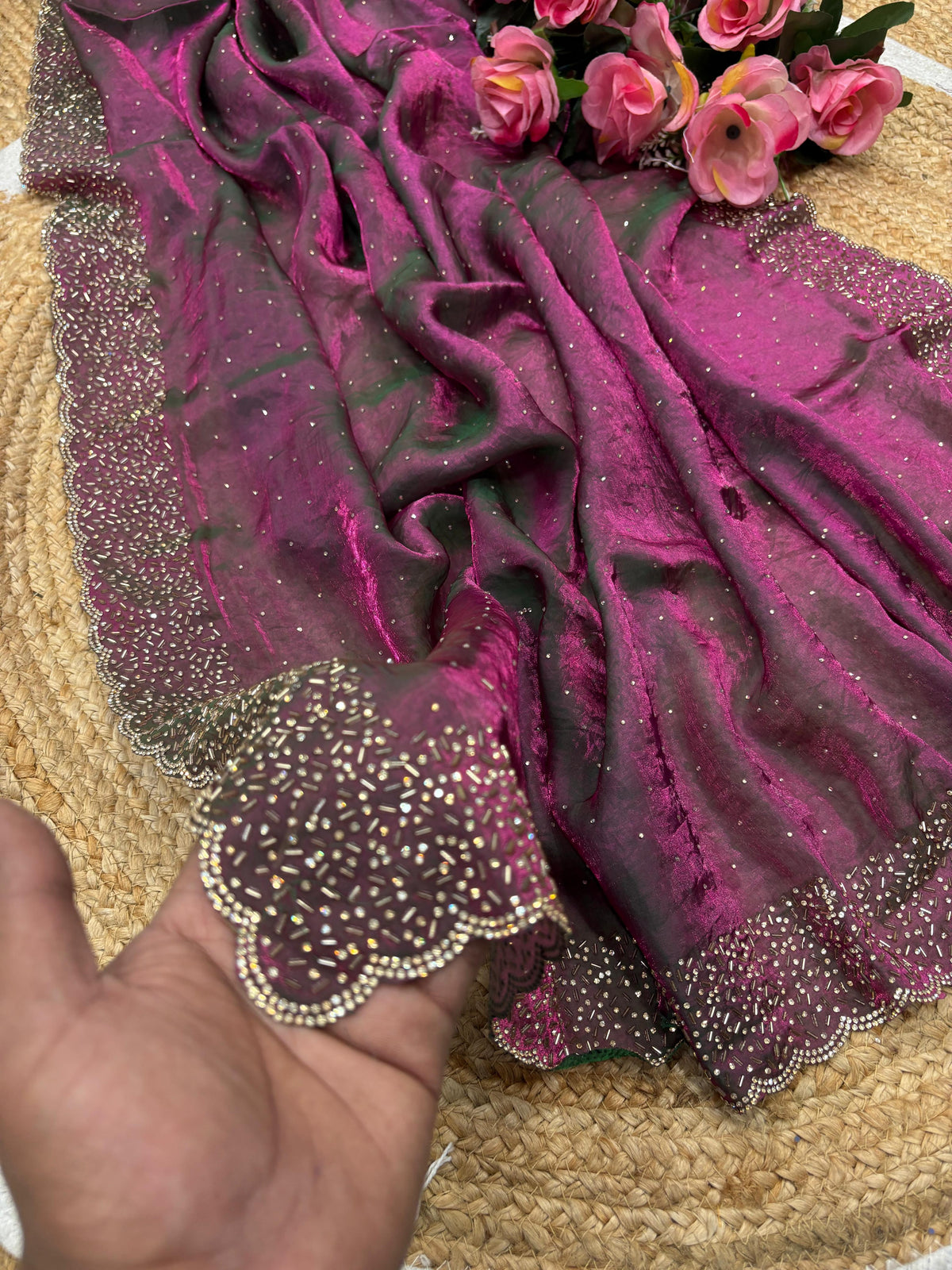 Space silk sarees