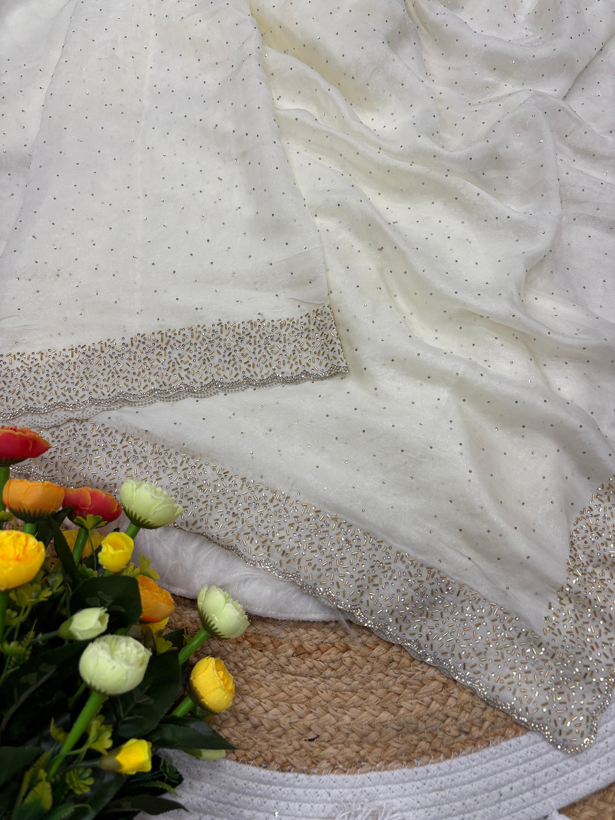 Space silk sarees
