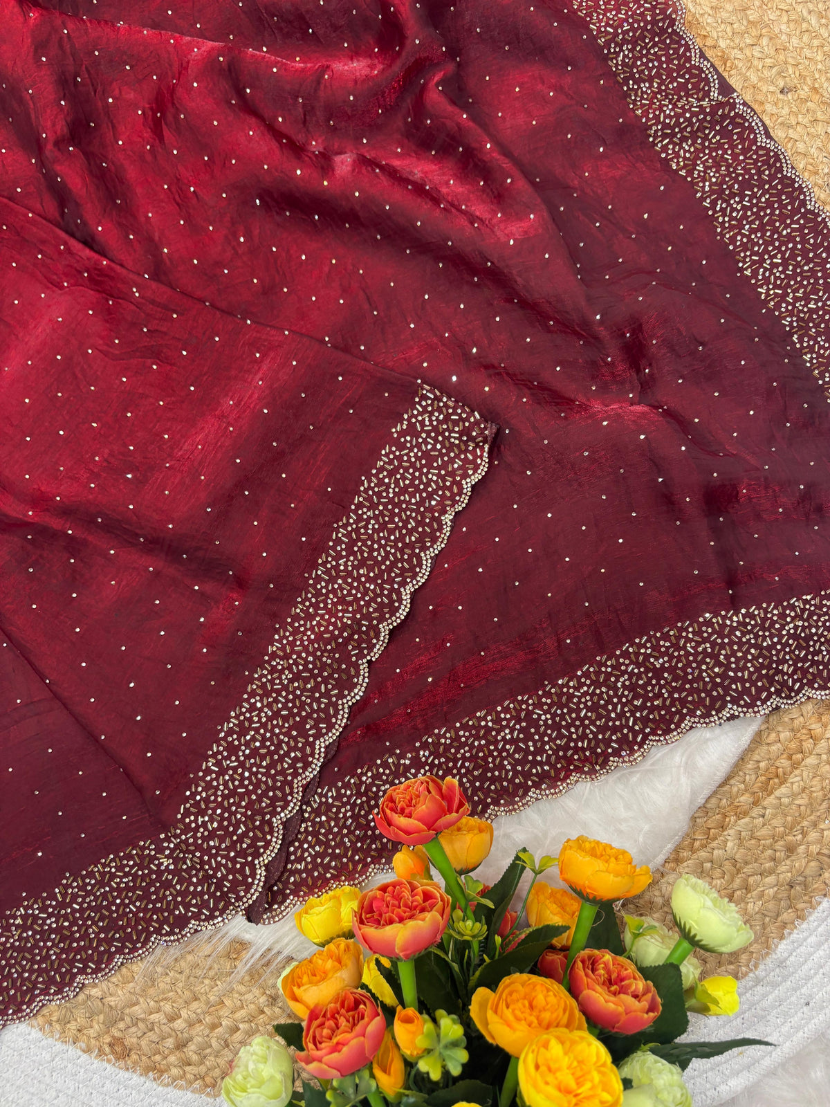 Space silk sarees