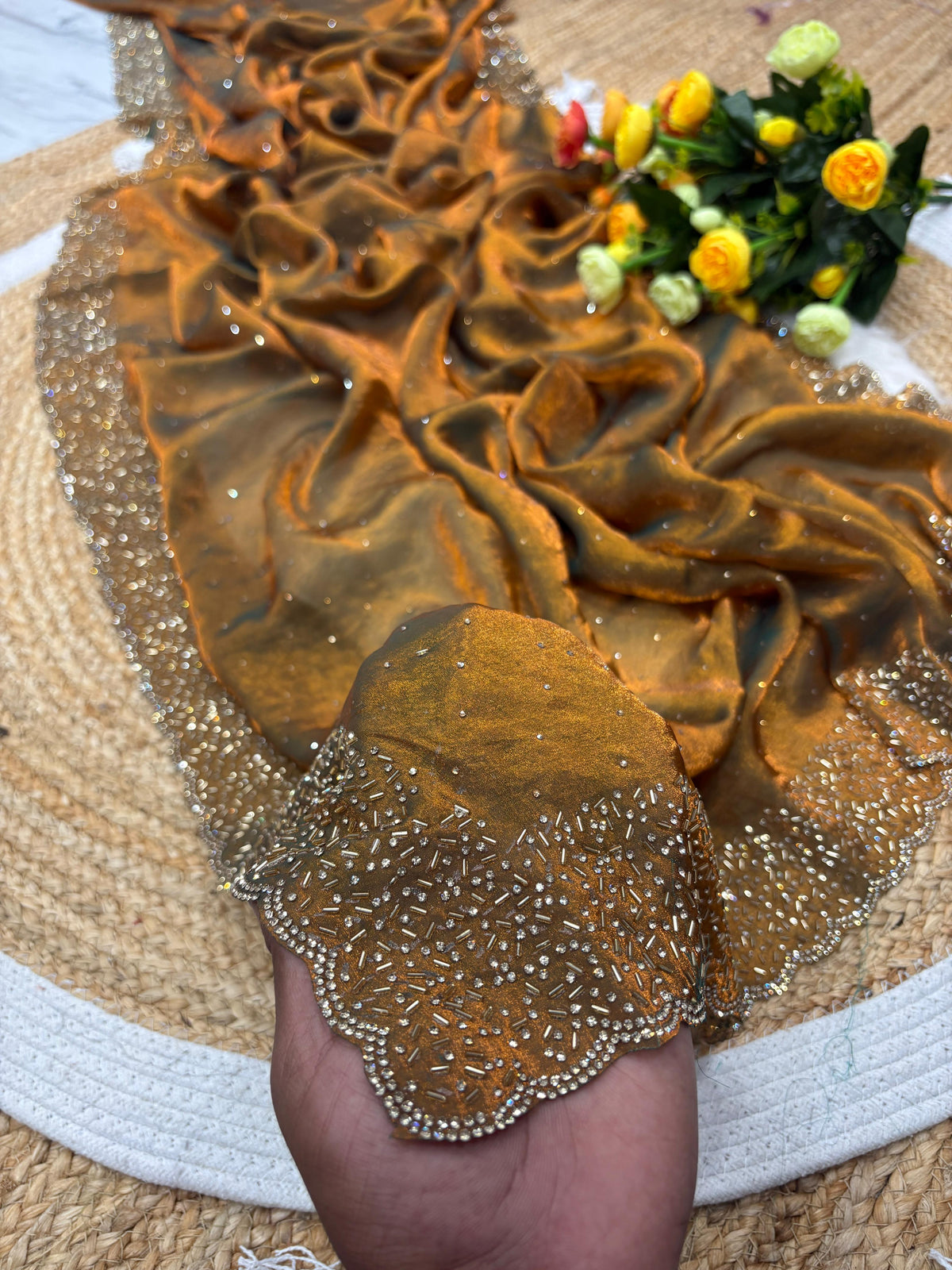 Space silk sarees