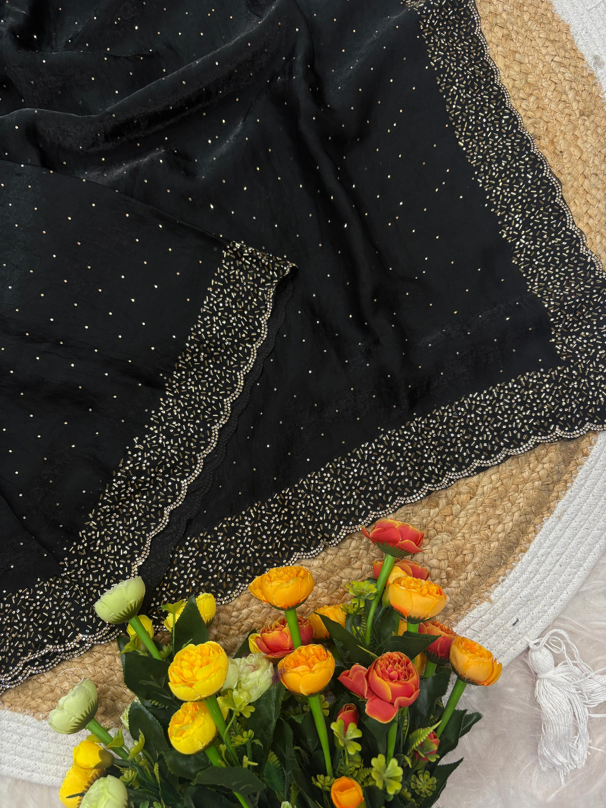 Space silk sarees