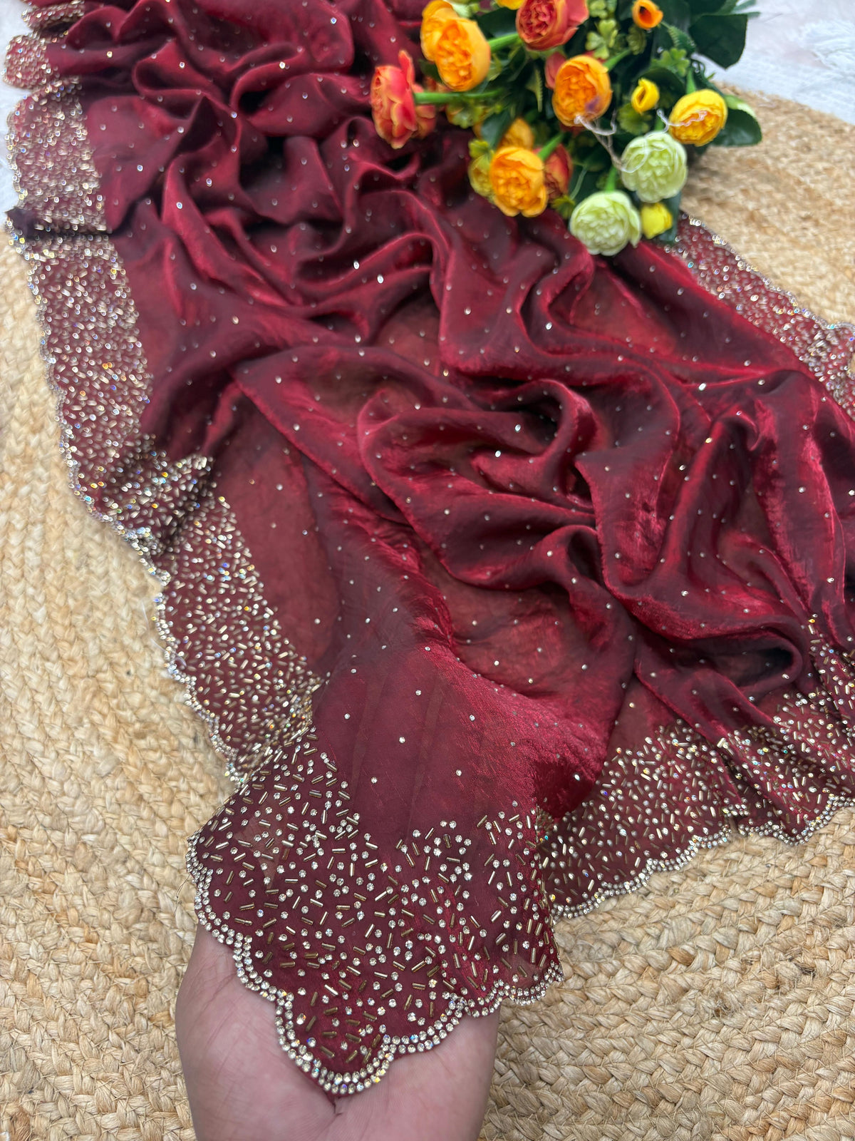 Space silk sarees