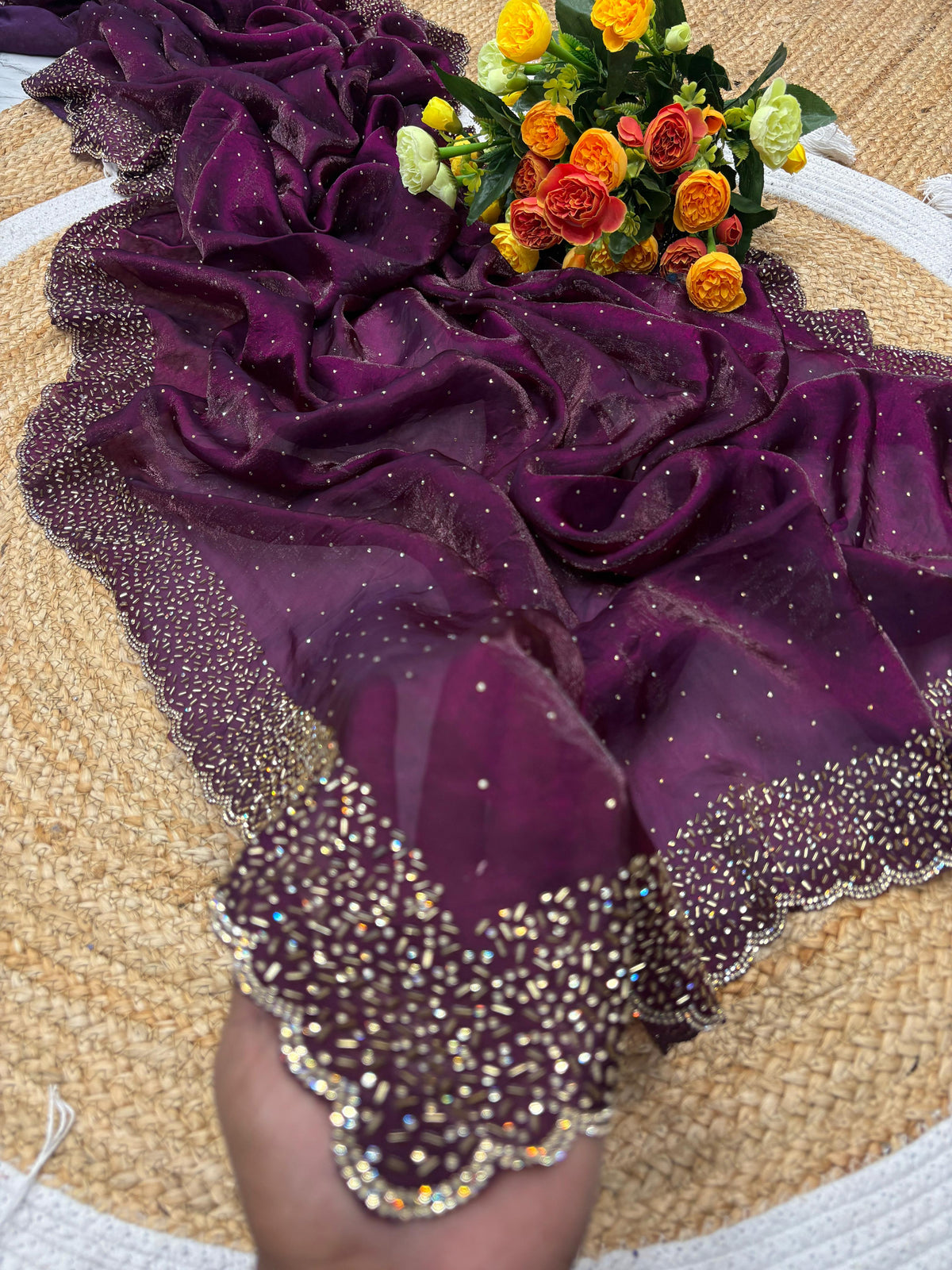 Space silk sarees
