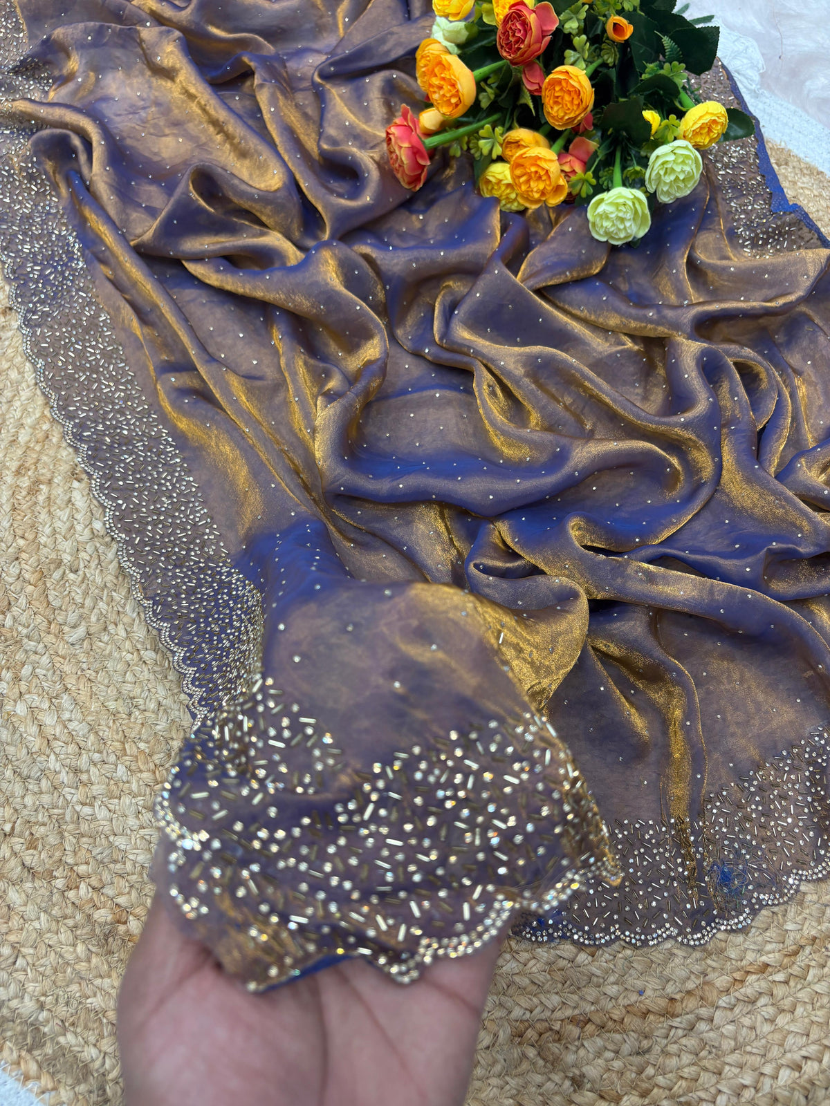 Space silk sarees