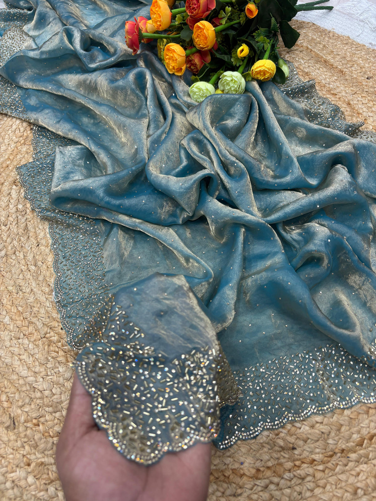 Space silk sarees