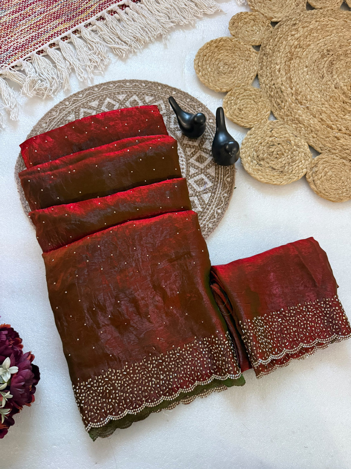 Space silk sarees