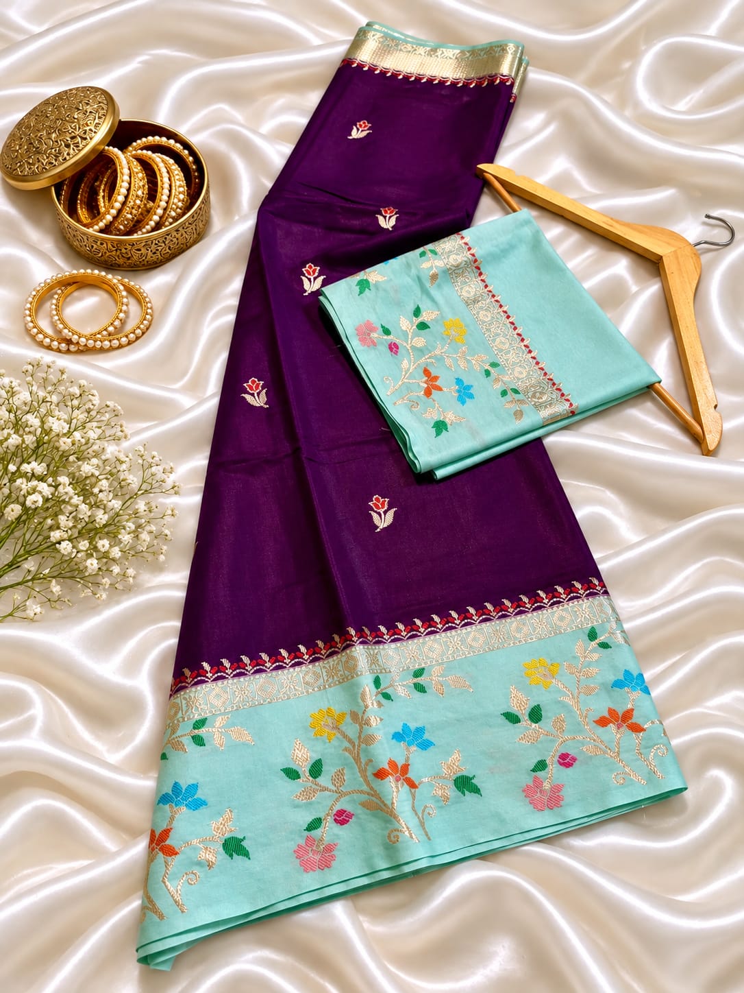 Banarasi katan silk saree