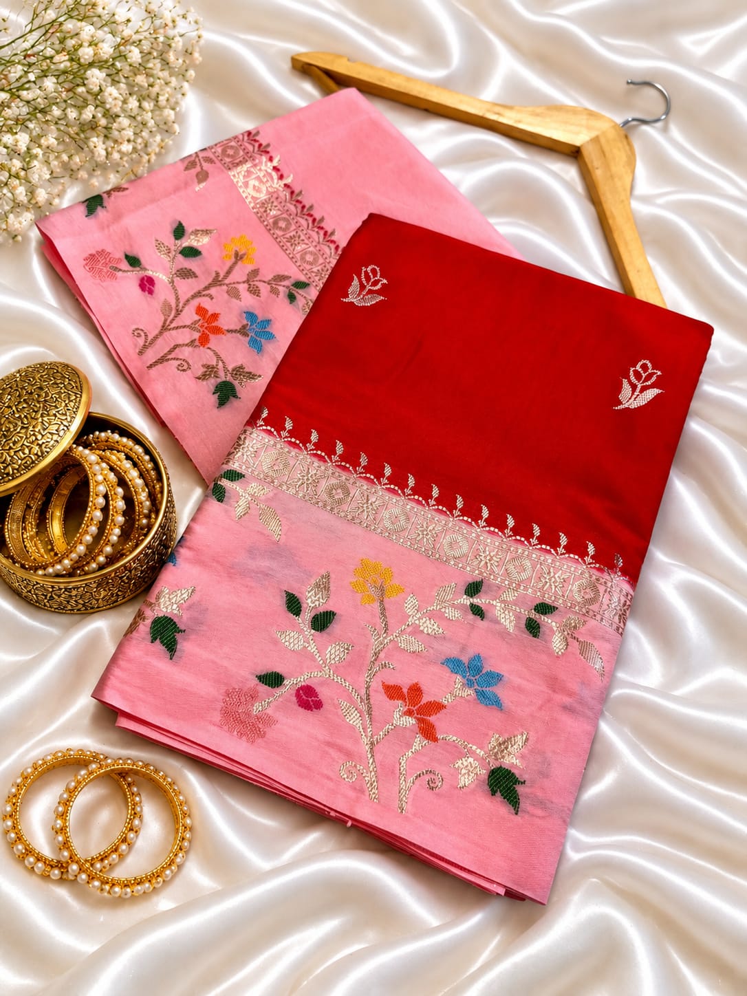 Banarasi katan silk saree