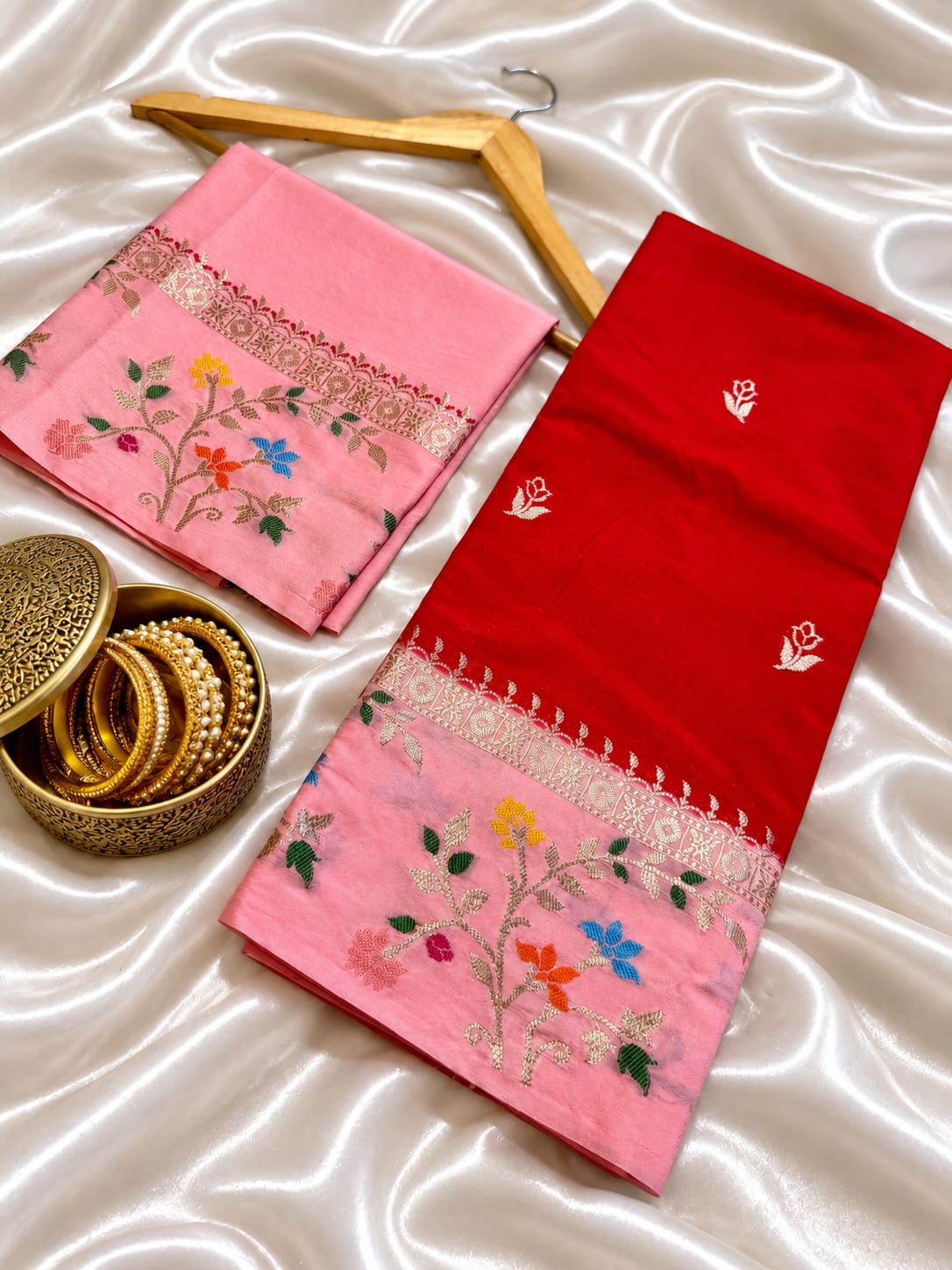 Banarasi katan silk saree