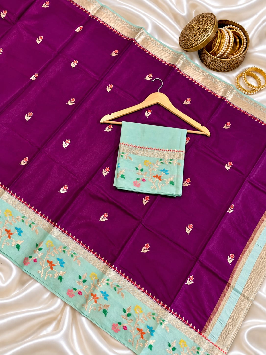 Banarasi katan silk saree