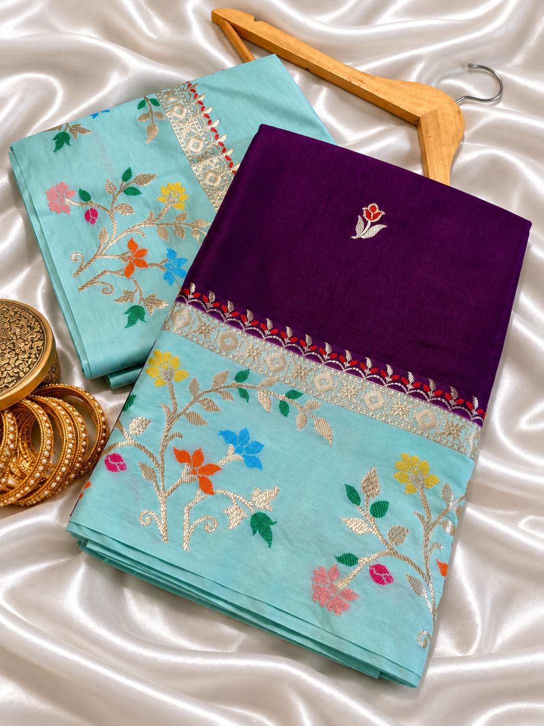Banarasi katan silk saree