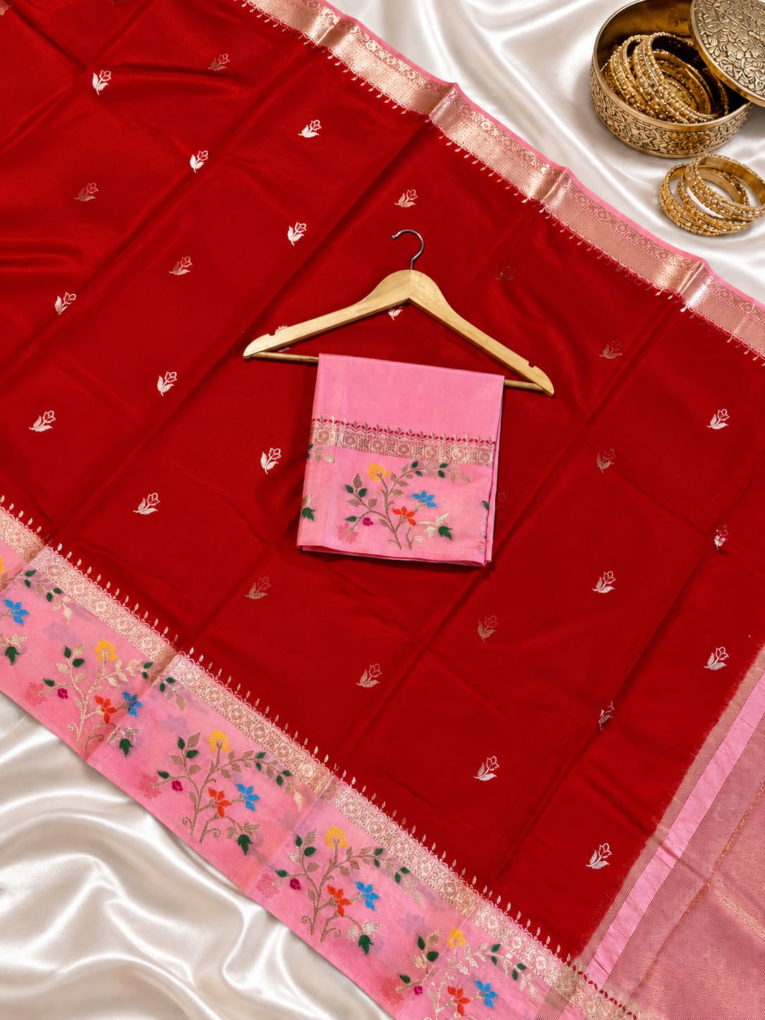 Banarasi katan silk saree