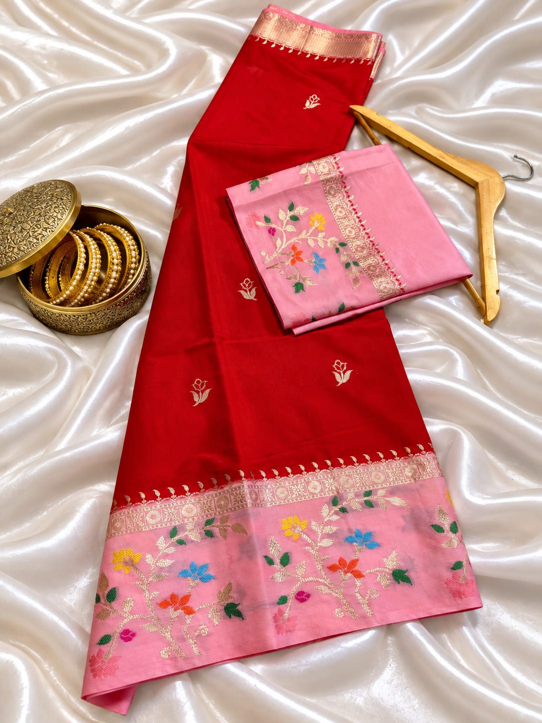 Banarasi katan silk saree