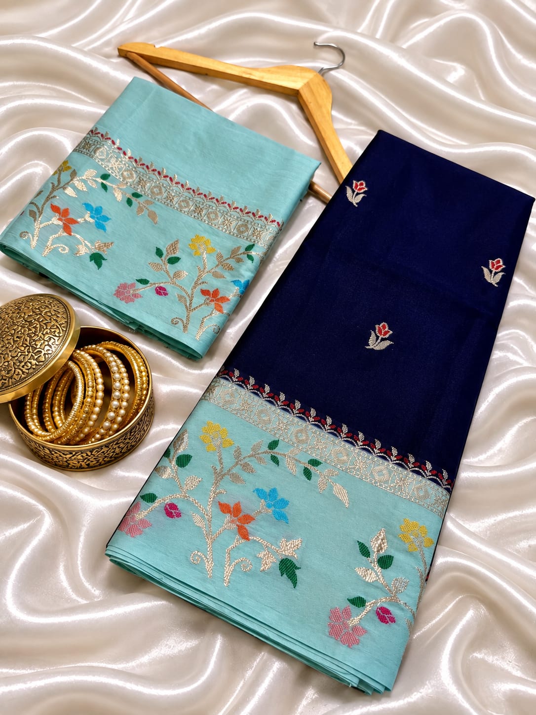 Banarasi katan silk saree