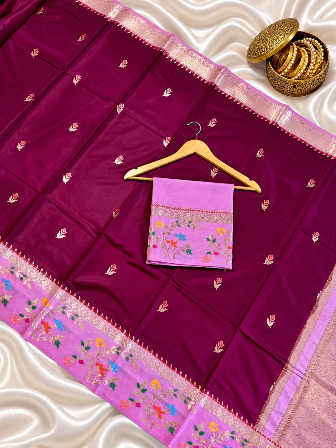 Banarasi katan silk saree