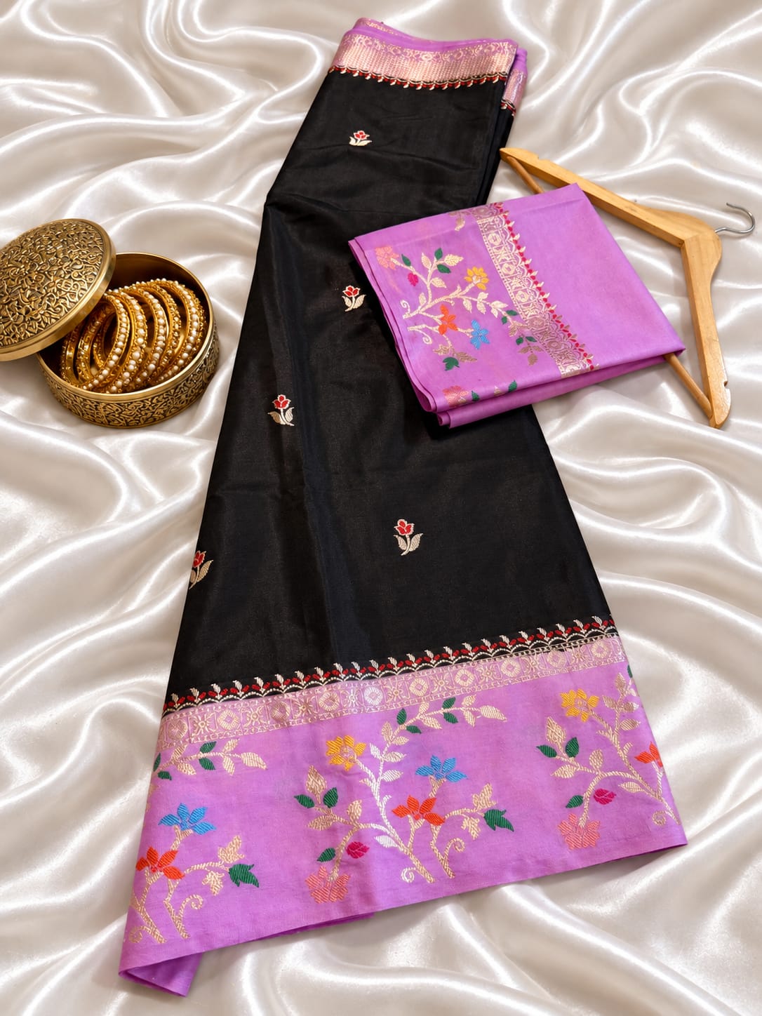 Banarasi katan silk saree