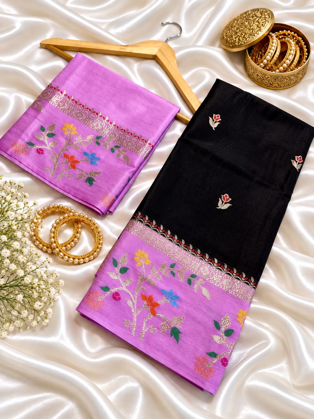Banarasi katan silk saree
