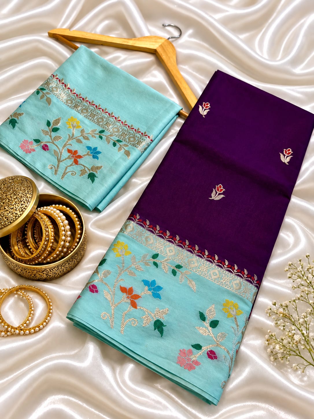 Banarasi katan silk saree