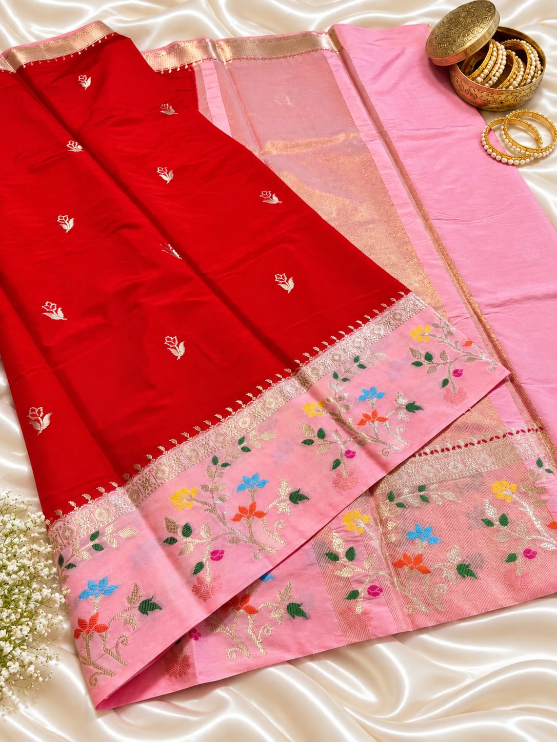 Banarasi katan silk saree