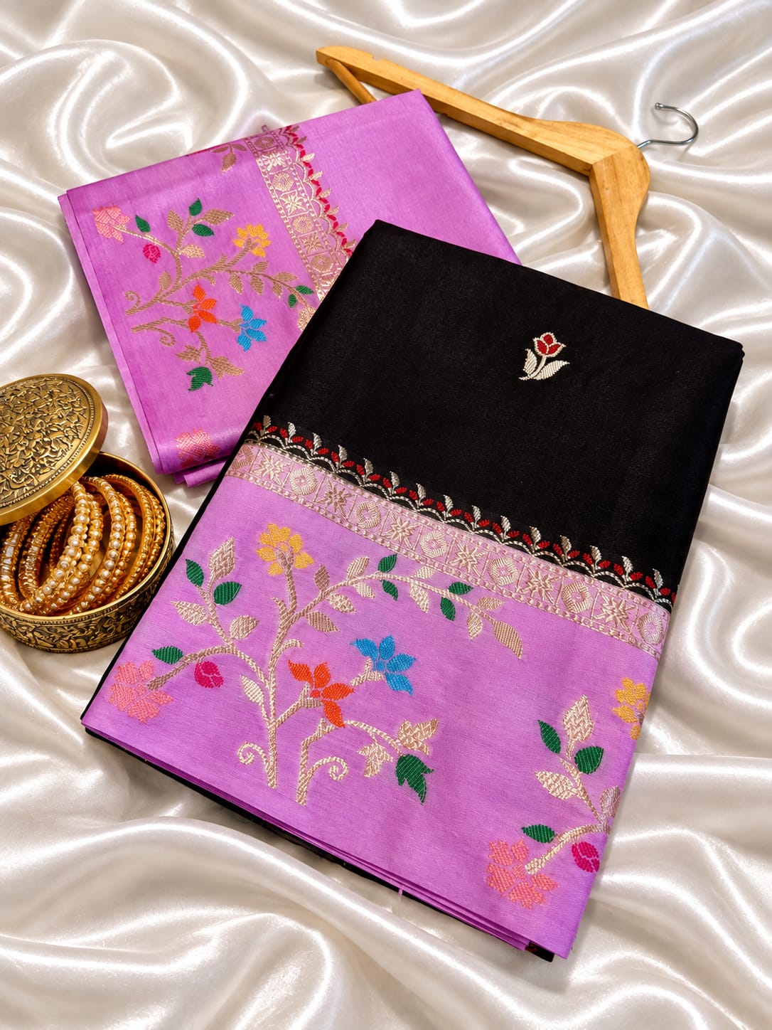Banarasi katan silk saree
