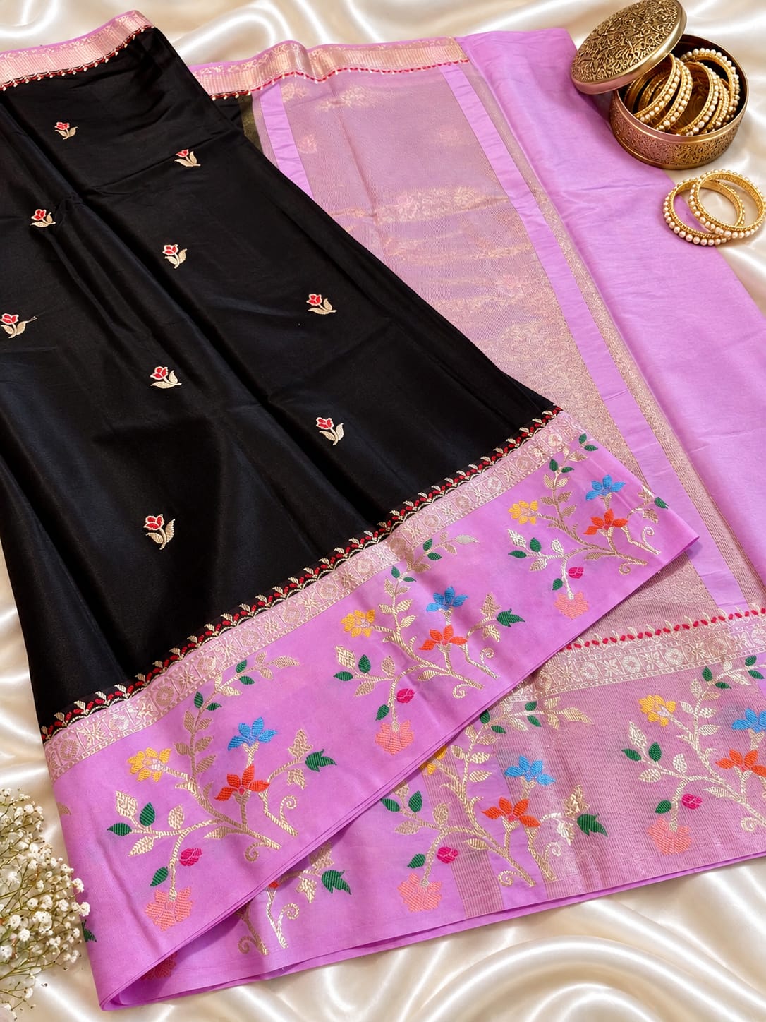 Banarasi katan silk saree