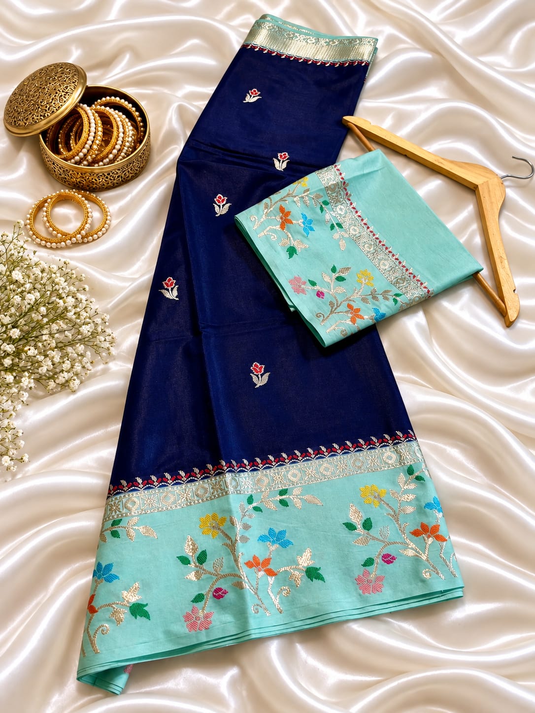 Banarasi katan silk saree