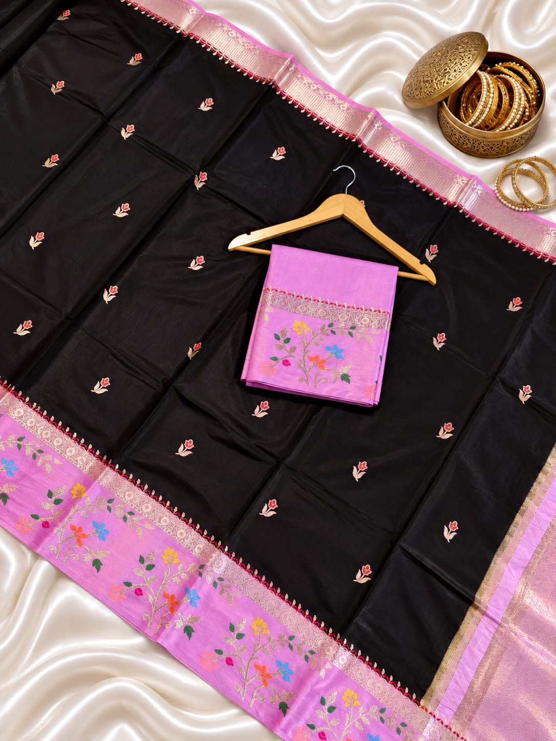 Banarasi katan silk saree