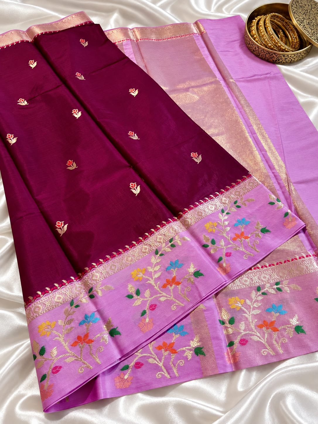 Banarasi katan silk saree