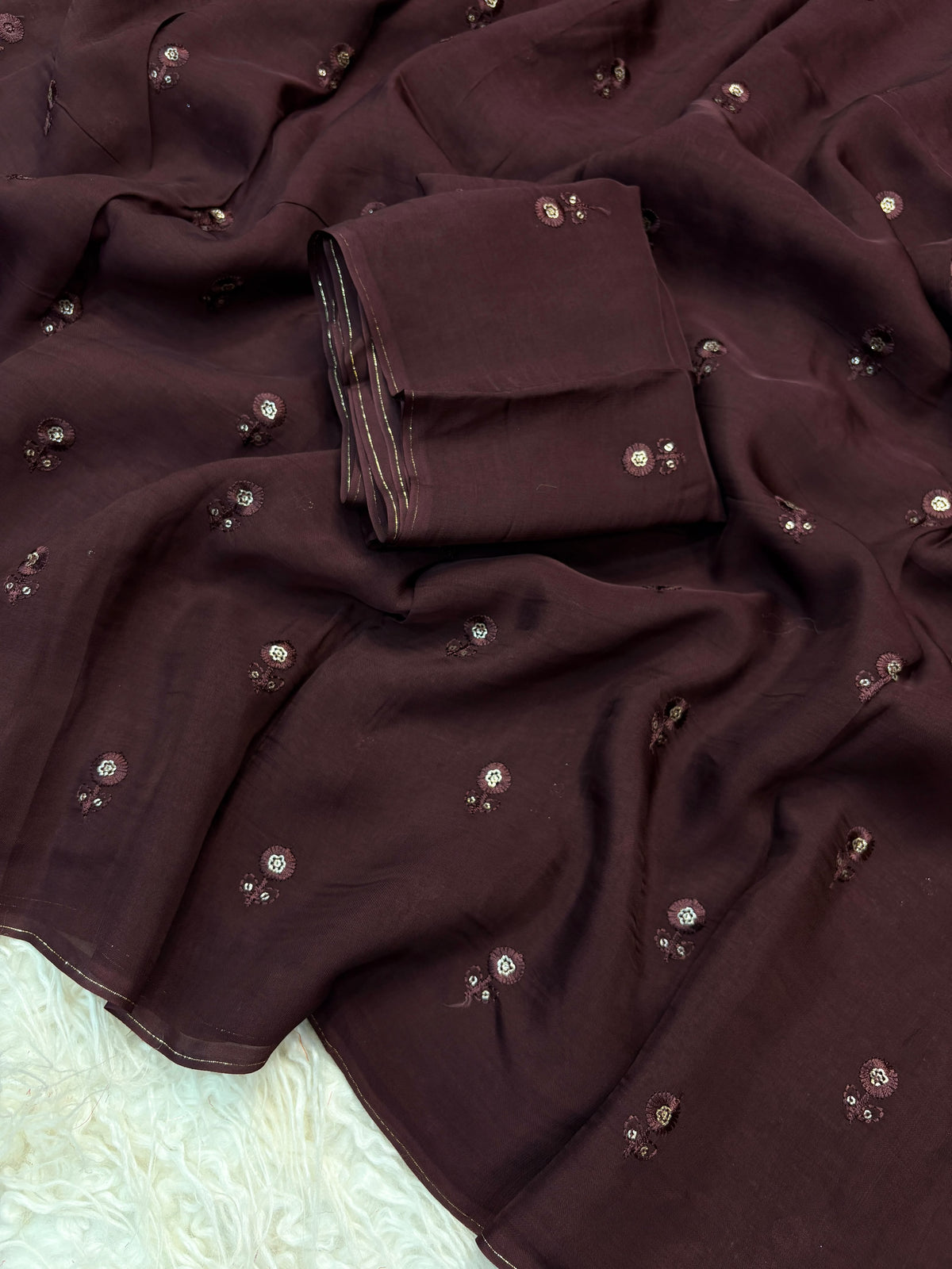 viscose organza sarees