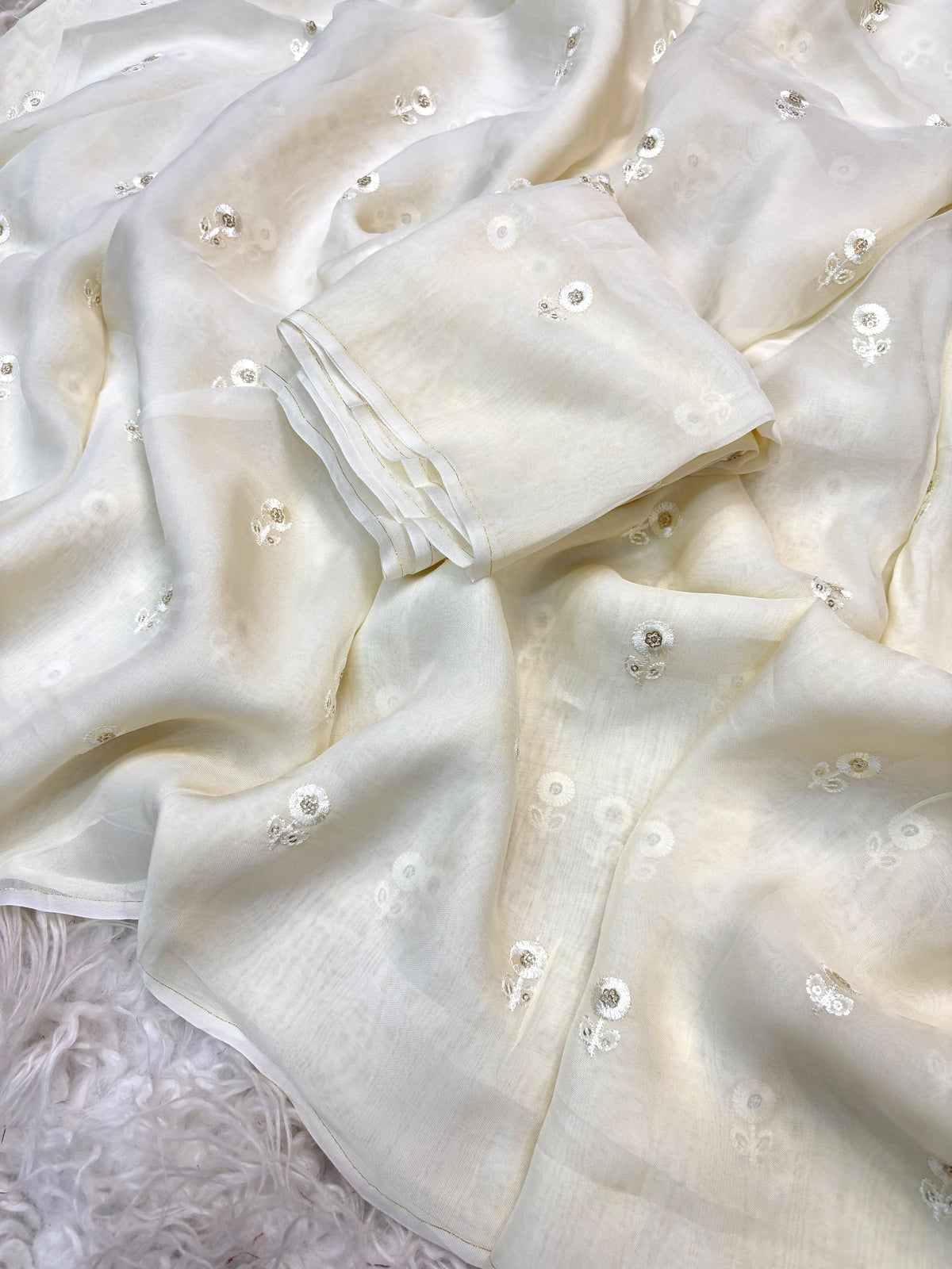 viscose organza sarees