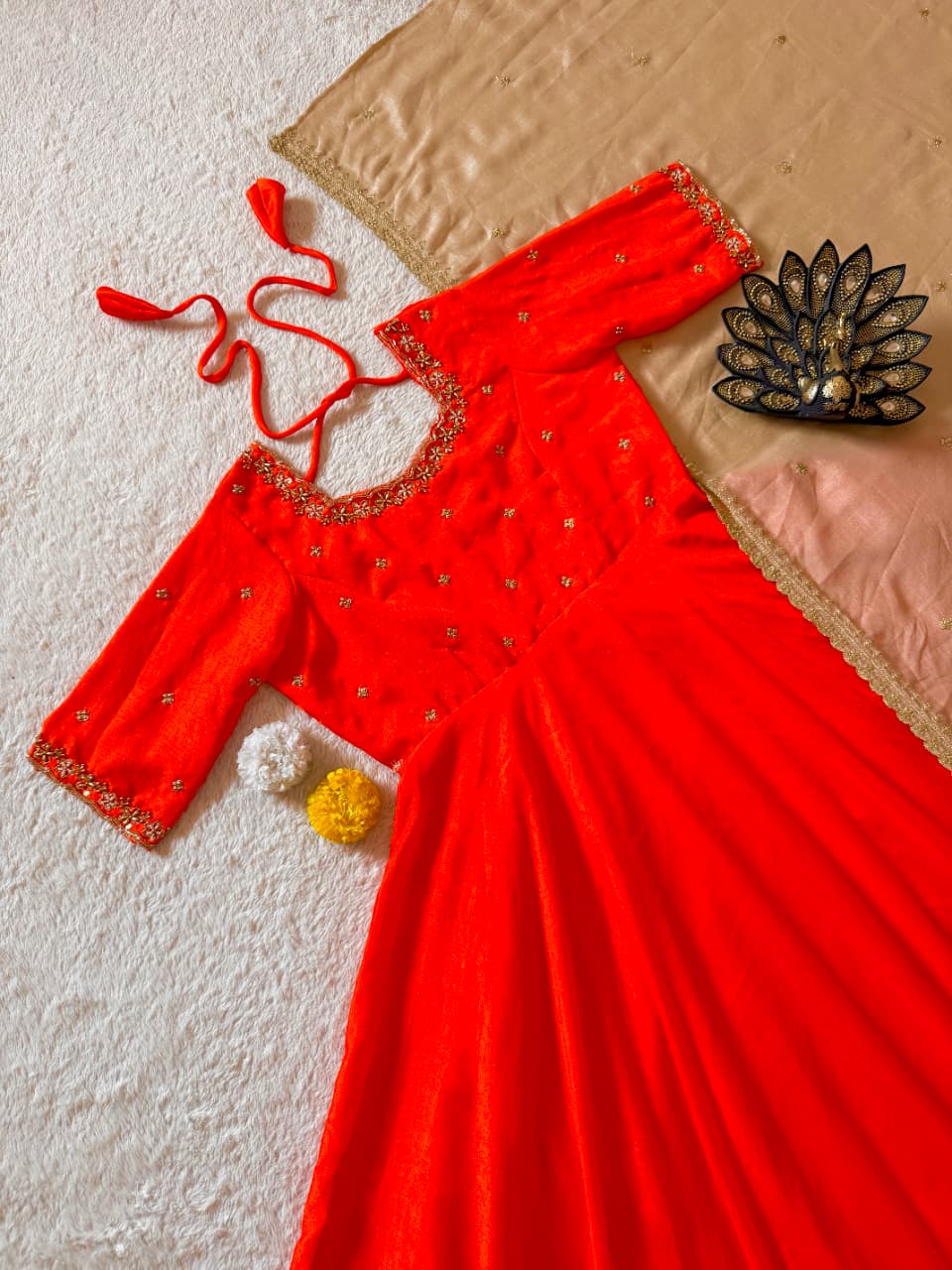 Gown with duppata