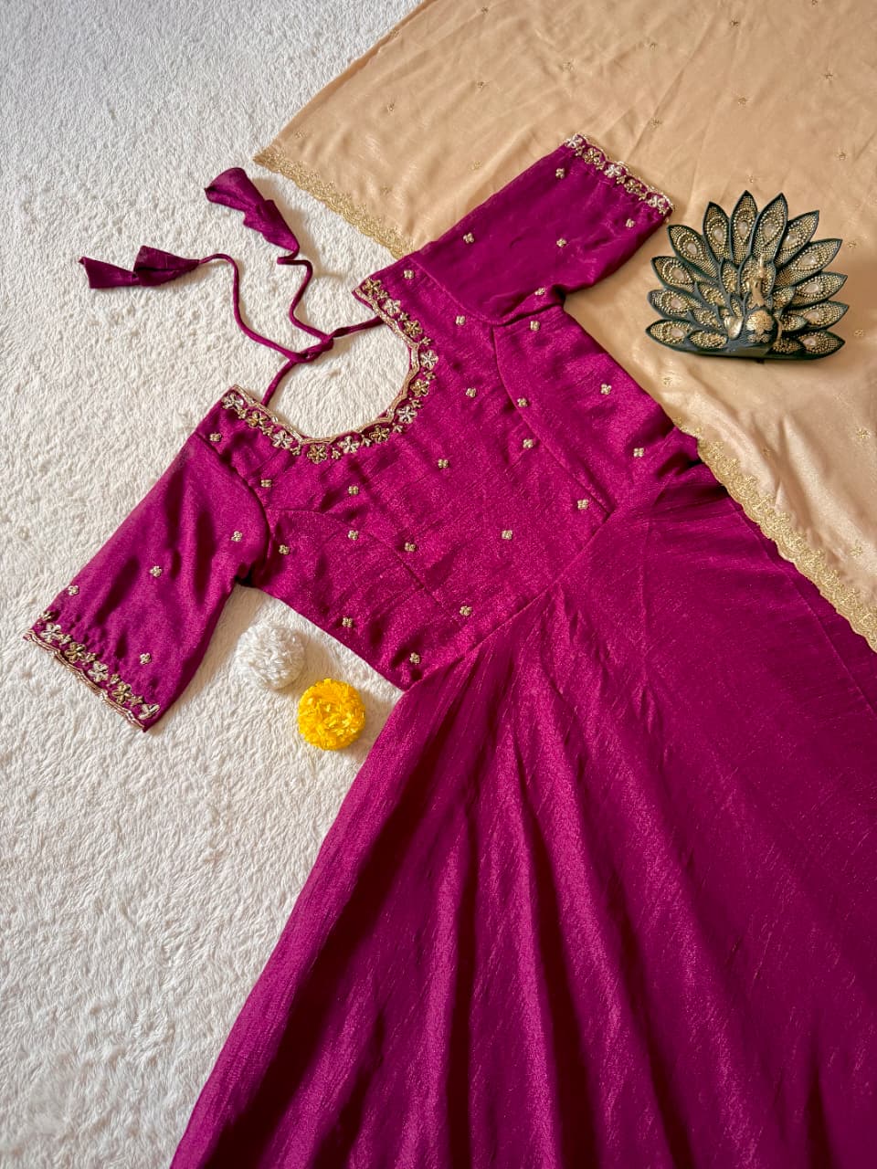 Gown with duppata