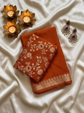 Mysore Crepe Viscose Saree