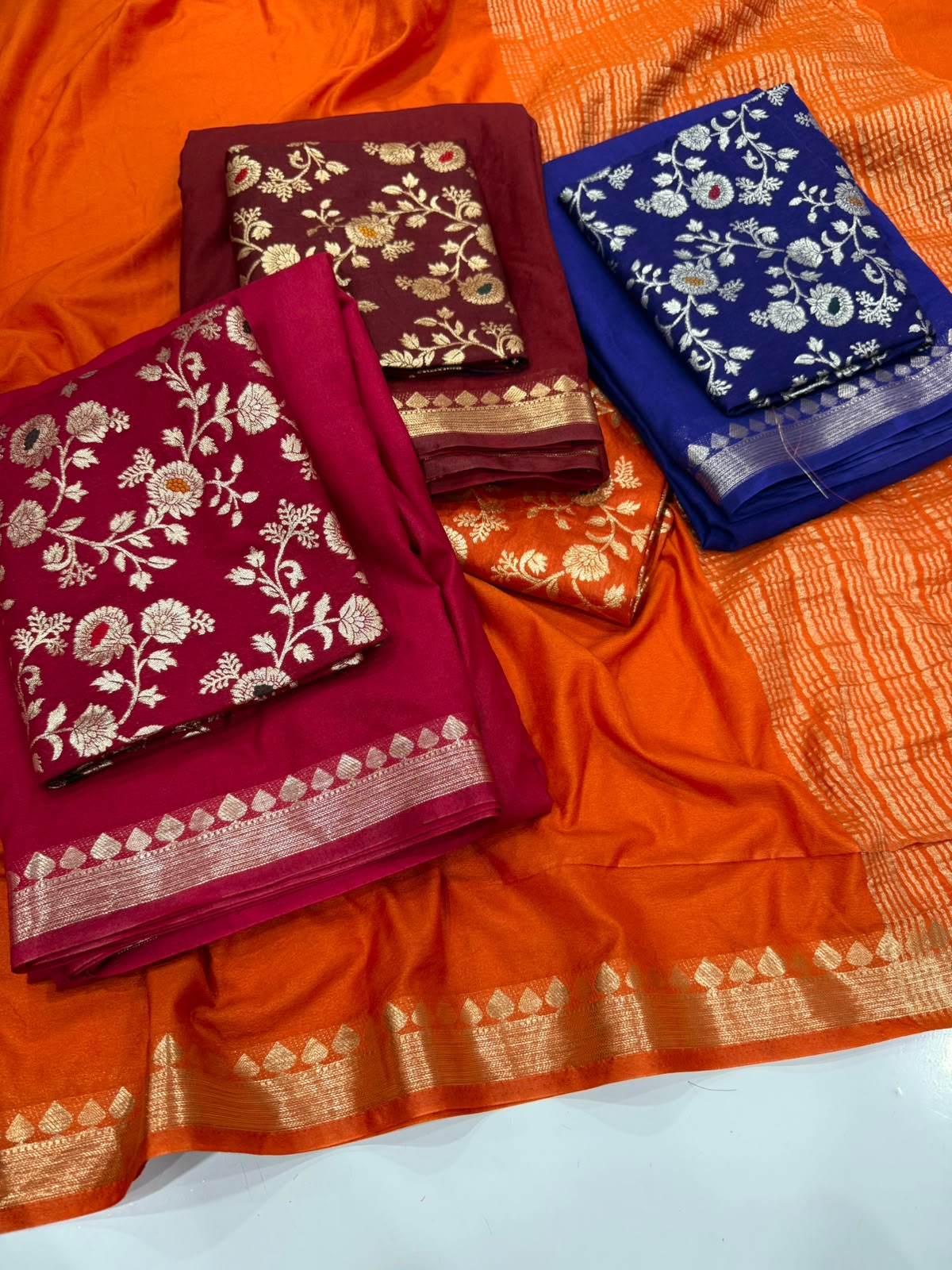 Mysore Crepe Viscose Saree
