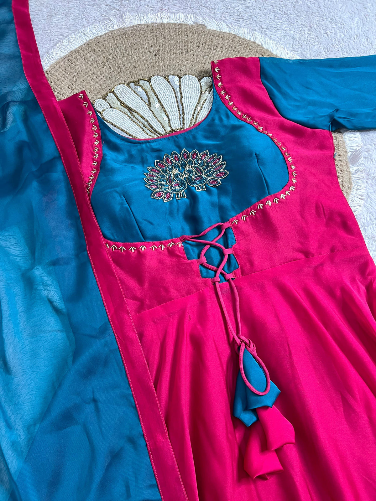 Rangoli silk gown