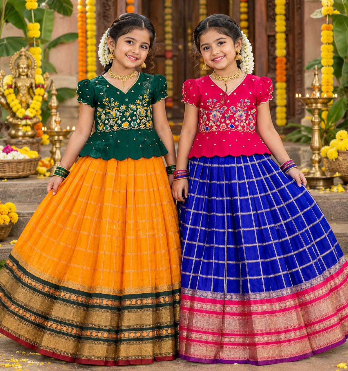 Vichithra silk kidswear