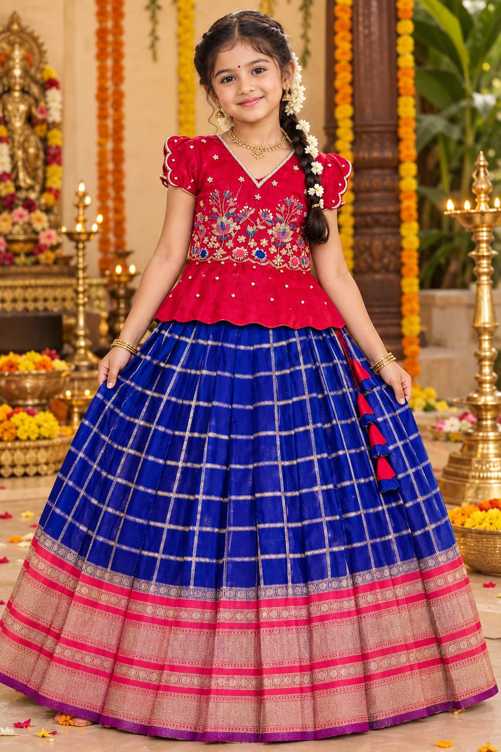 Vichithra silk kidswear