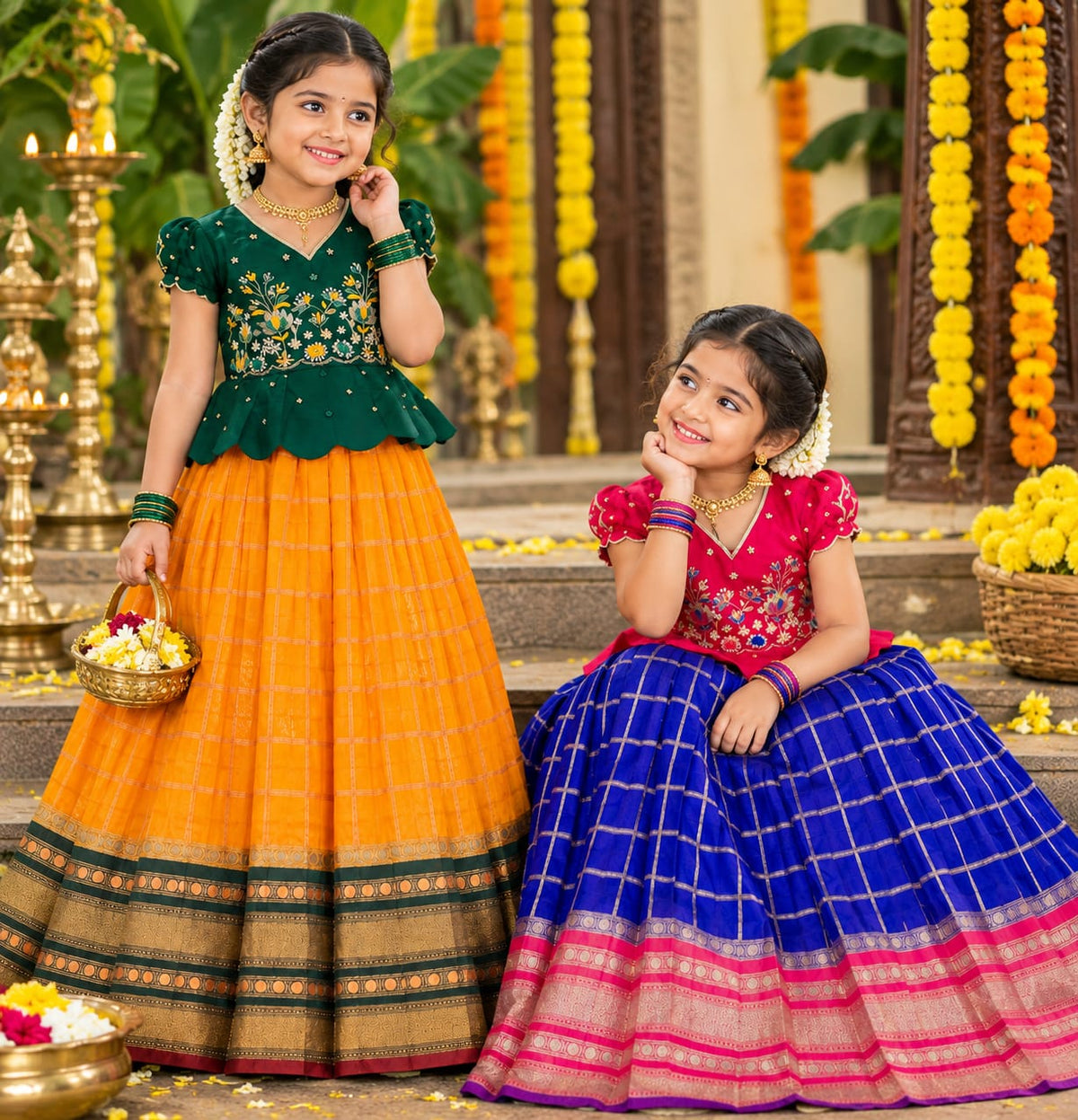 Vichithra silk kidswear