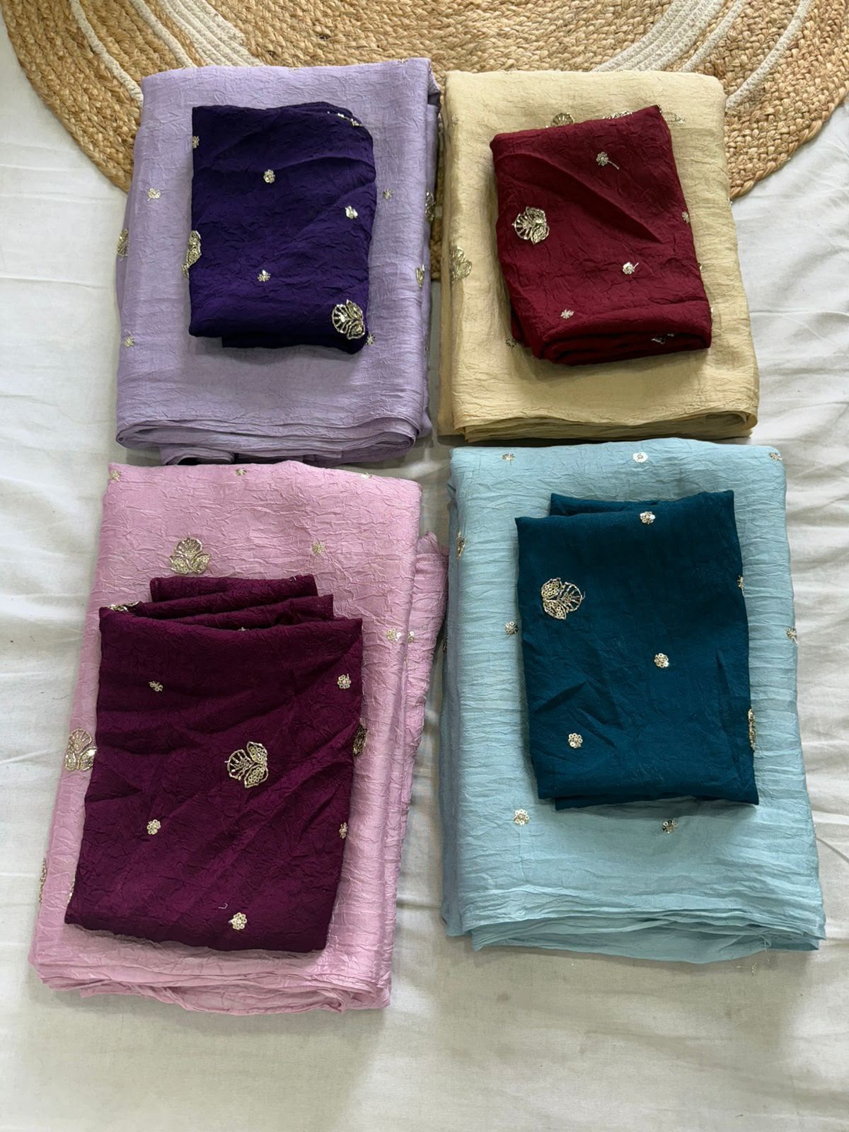 Rangoli crush sarees