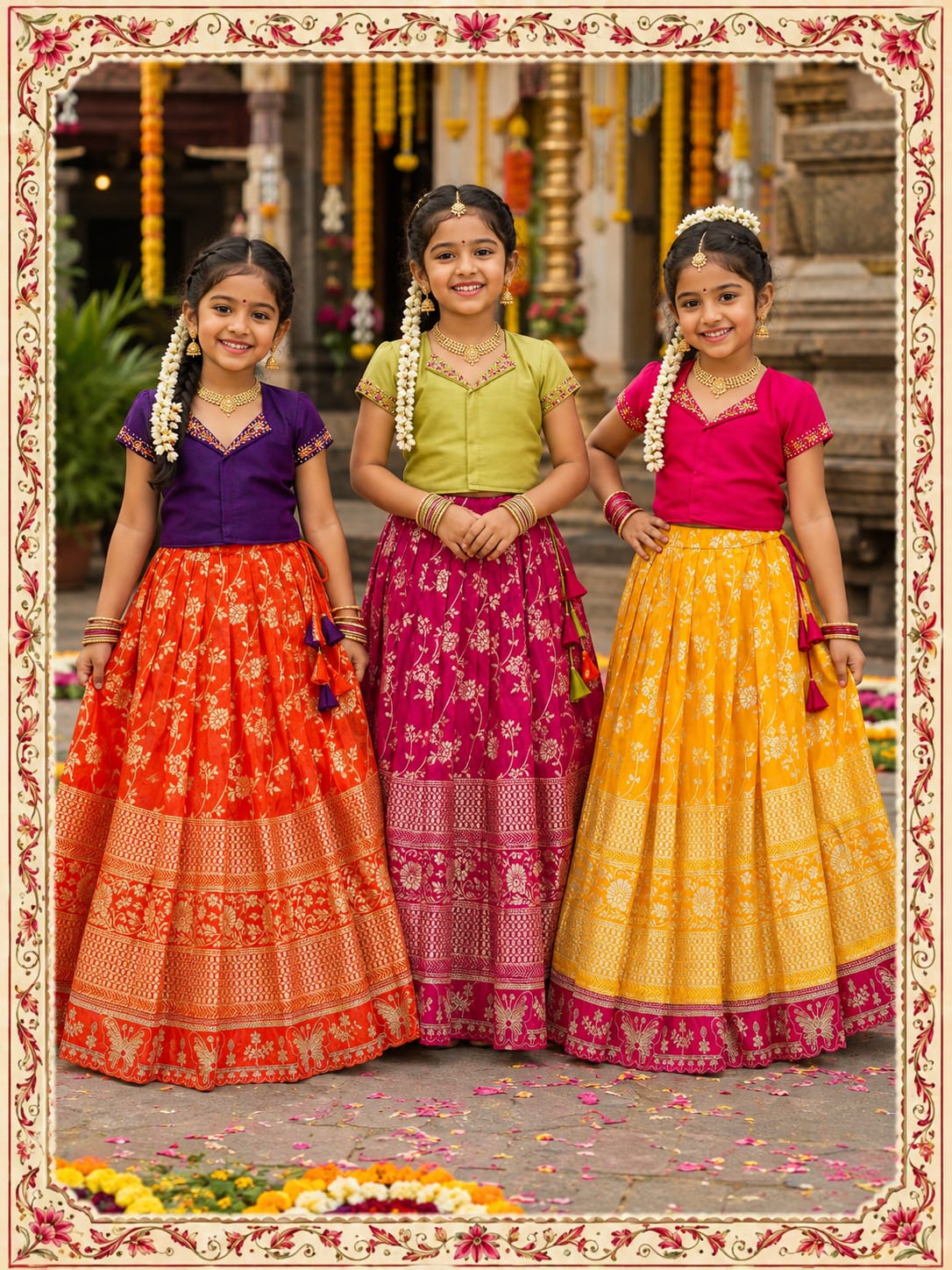Kids lehenga
