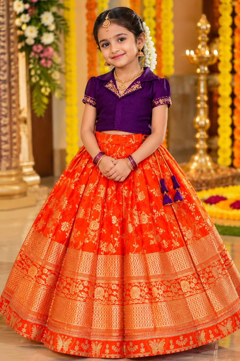 Kids lehenga