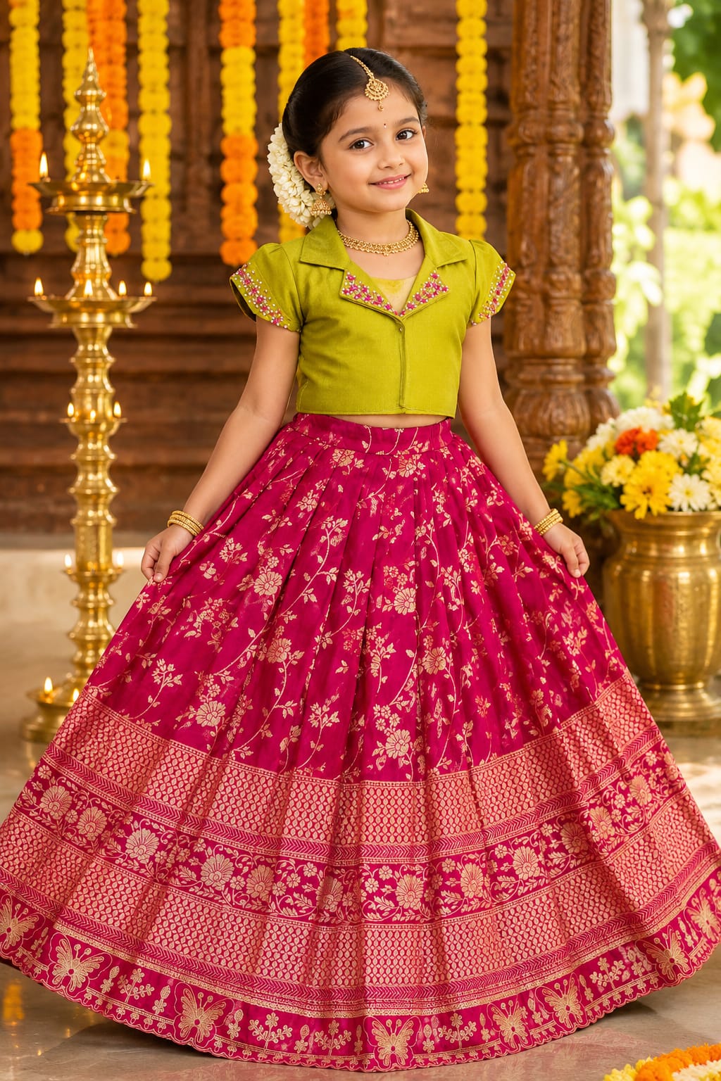 Kids lehenga