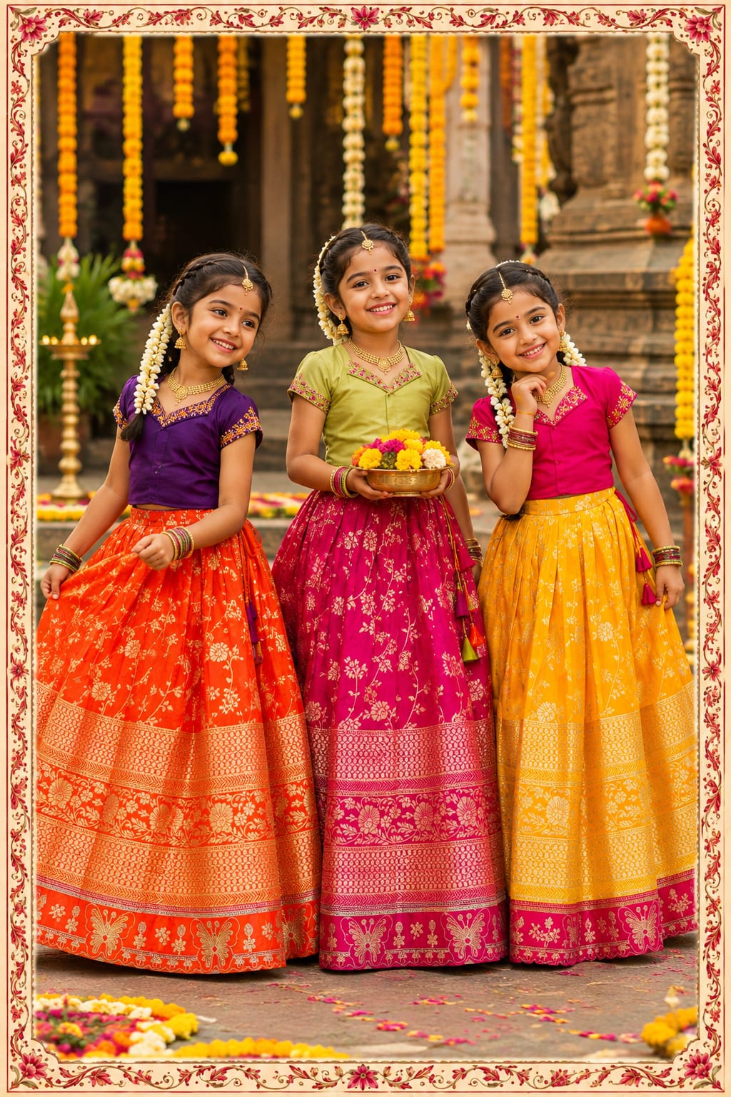 Kids lehenga